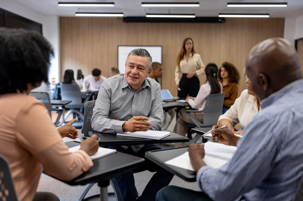 MitarbeiterInnen in Workshop-Gruppen